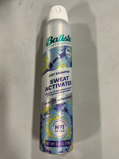 Batiste Sweat Activated Dry Shampoo - 3.81oz: All Hair Types, Basic Cleansing, Daily Use, Aerosol Form
