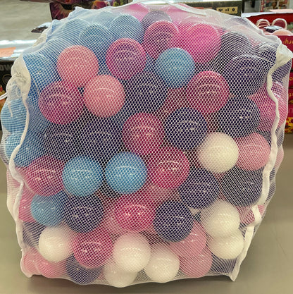 BalanceFrom Fitness 2.3 In Crush Proof Play Pit Balls w/ Storage Bag, PASTELS - NO COUNT