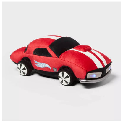 Hot Wheels Classic Light up Car Kids' Novelty Cuddle Plush Pillow Red - Minor Cosmetic Damage (see pictures)