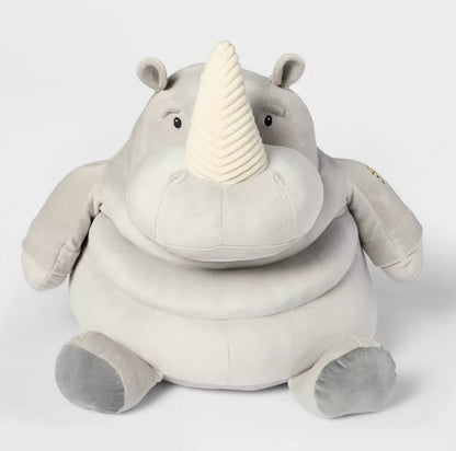 21" Rhino Stuffed Animal - Gigglescape™ - MINOR COSMETIC DAMAGE (SEE PICTURES)