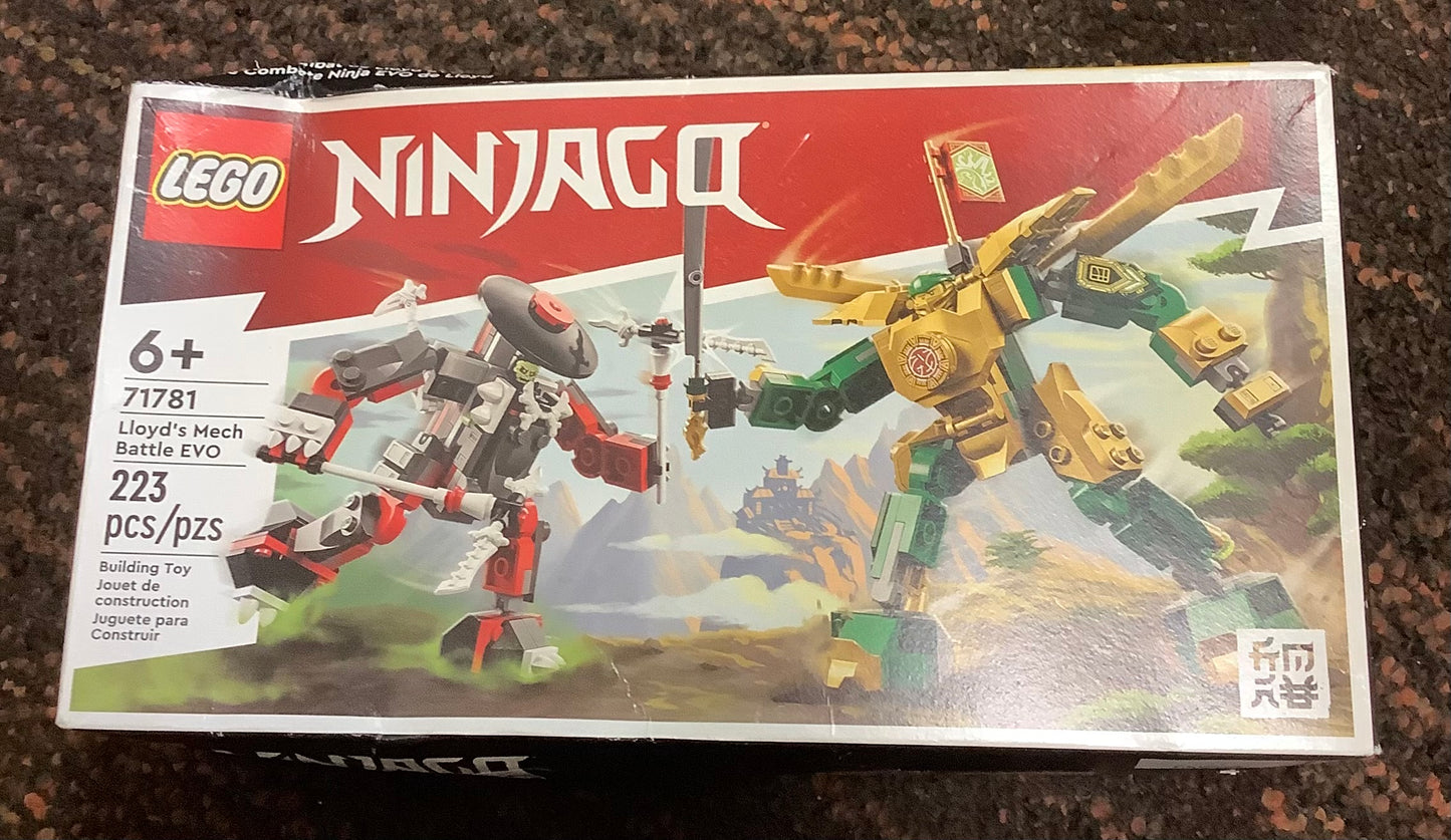 LEGO NINJAGO Lloyd's Mech Battle EVO Building Set 71781, AS IS