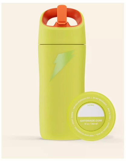 Gatorade - Rookie Stainless Steel Water Bottle - 12 oz, designed for kids - Yellow - Minor Cosmetic Damage - May Be Missing Packaging (see pictures)