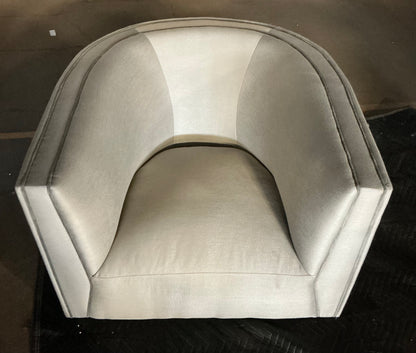 Thrifty 70 - Barrel Accent Chair - Soft Grey - Open Box - USED/DAMAGED - MISSING LEGS (See Pictures)- FINAL SALE- NO RETURNS - AS IS - FOR PICKUP ONLY