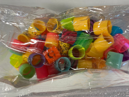 Spring Toy Assortment, Pack of 69 Mini Plastic Coil Springs - Repackaged(see pictures)