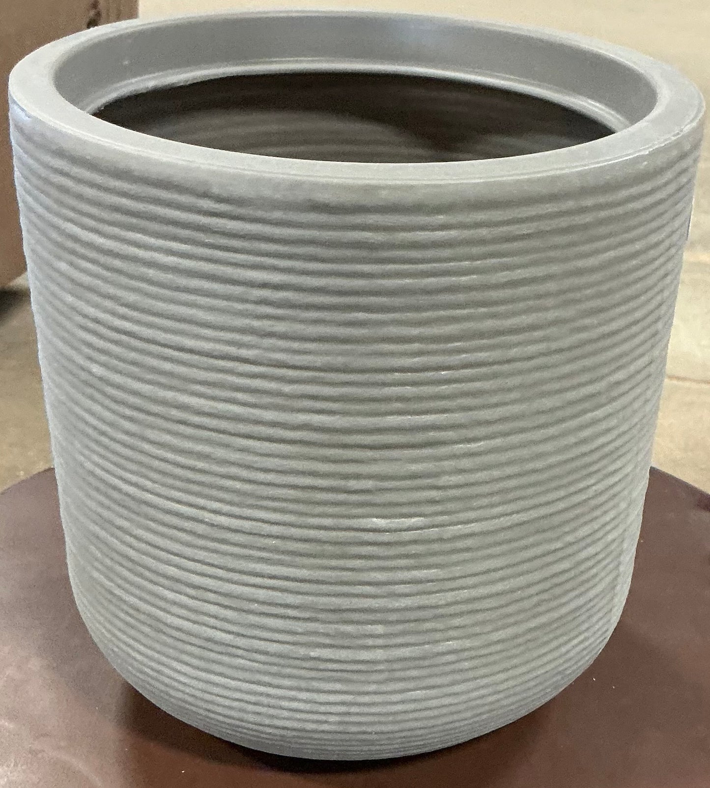 Fluted Outdoor Planters - Assorted Sizes - Minor Cosmetic Damage (see pictures) - FOR PICKUP ONLY