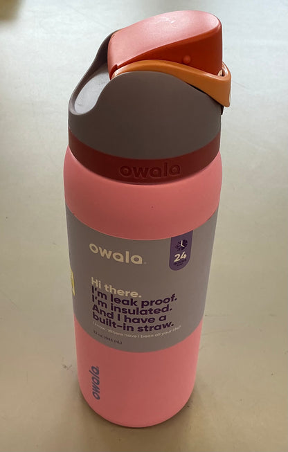 Owala 32oz FreeSip Stainless Steel Water Bottle - Minor Cosmetic Damage (see pictures) - Tops May Vary, Some May Be Missing Packaging