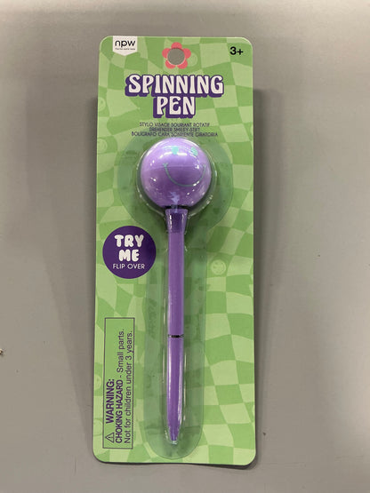 Smiling Spinning Pen - Purple