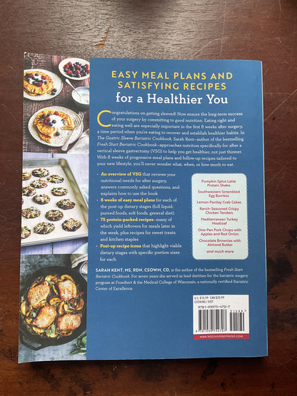 The Gastric Sleeve Bariatric Cookbook - by Sarah Kent (Paperback)