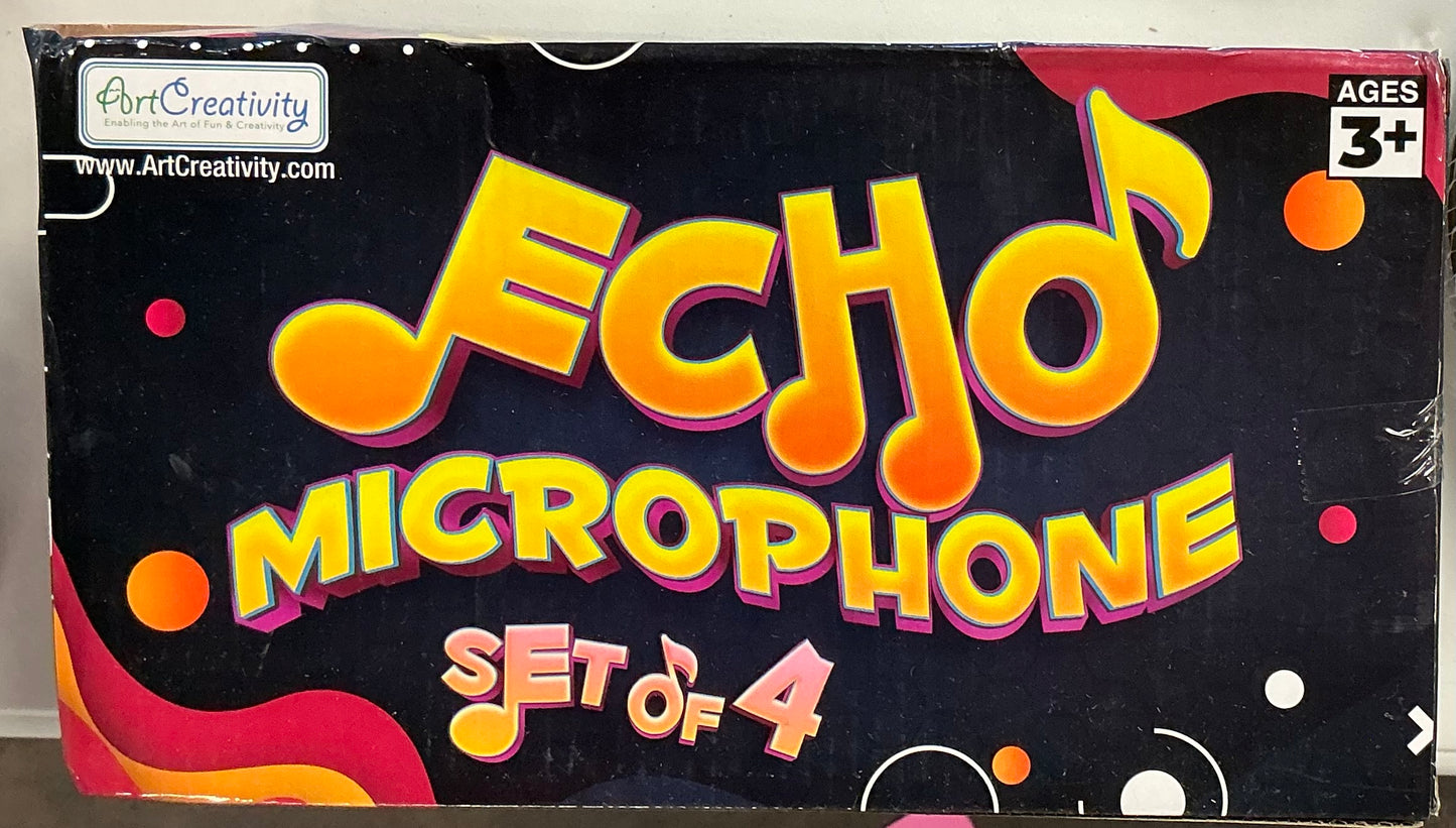 Large Echo Microphones for Kids, Set of 4