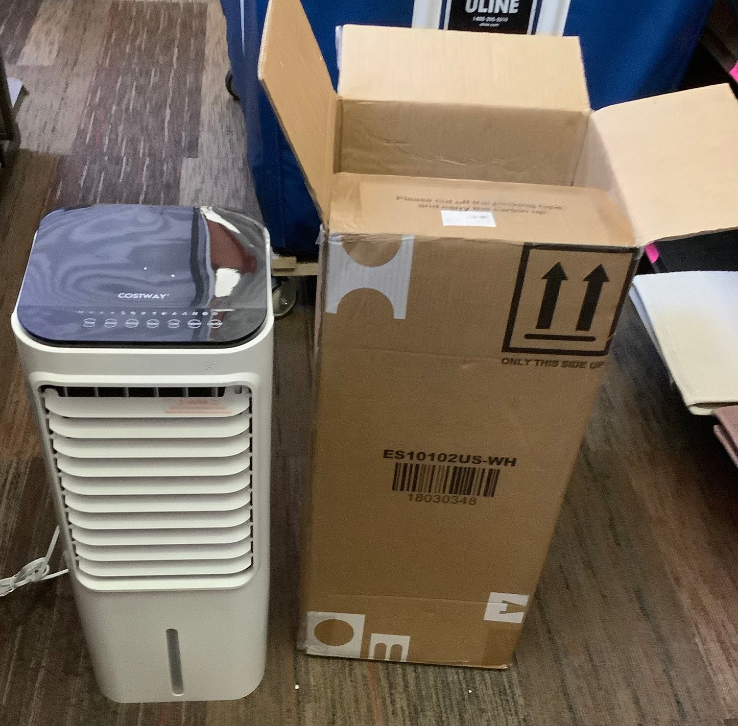 4-in-1 Evaporative Air Cooler with 12L Water Tank and 4 Ice Boxes