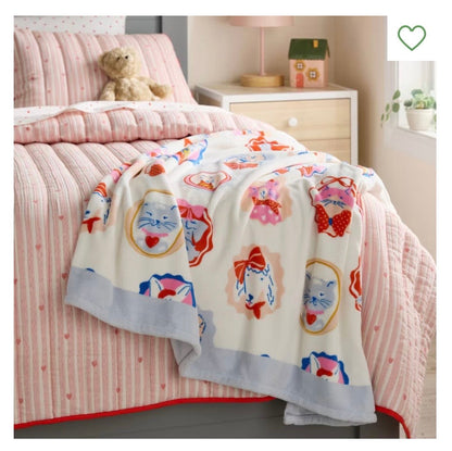 Patisserie Pet Shoppe - Plush Throw Blanket - 50”x60” - Minor Dirt From Shipping (see pictures) - FOR PICKUP ONLY