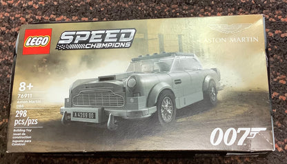LEGO Speed Champions 007 Aston Martin DB5 76911 Building Toy Set Featuring James Bond Minifigure, Car Model Kit, DAMAGED BOX, AS IS