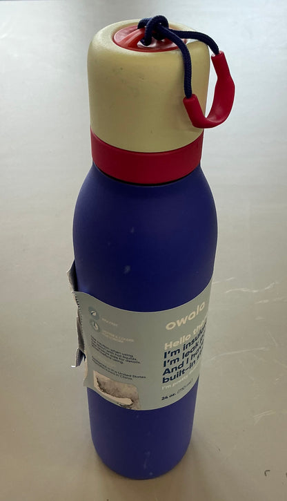 Owala 24oz Stainless Steel FreeSip Twist Water Bottle - MINOR COSMETIC DAMAGE (see pictures) - Some may have a missing straw