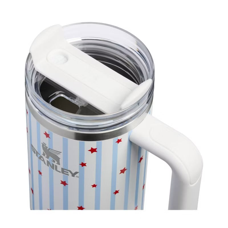 Stanley 30oz Stainless Steel Flowstate Quencher H2.0 Tumbler - MINOR COSMETIC DAMAGE DUE TO SHIPPING (see pictures) - Some May Be Missing Straws
