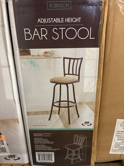 Adjustable Height Bar Stool - Bronze