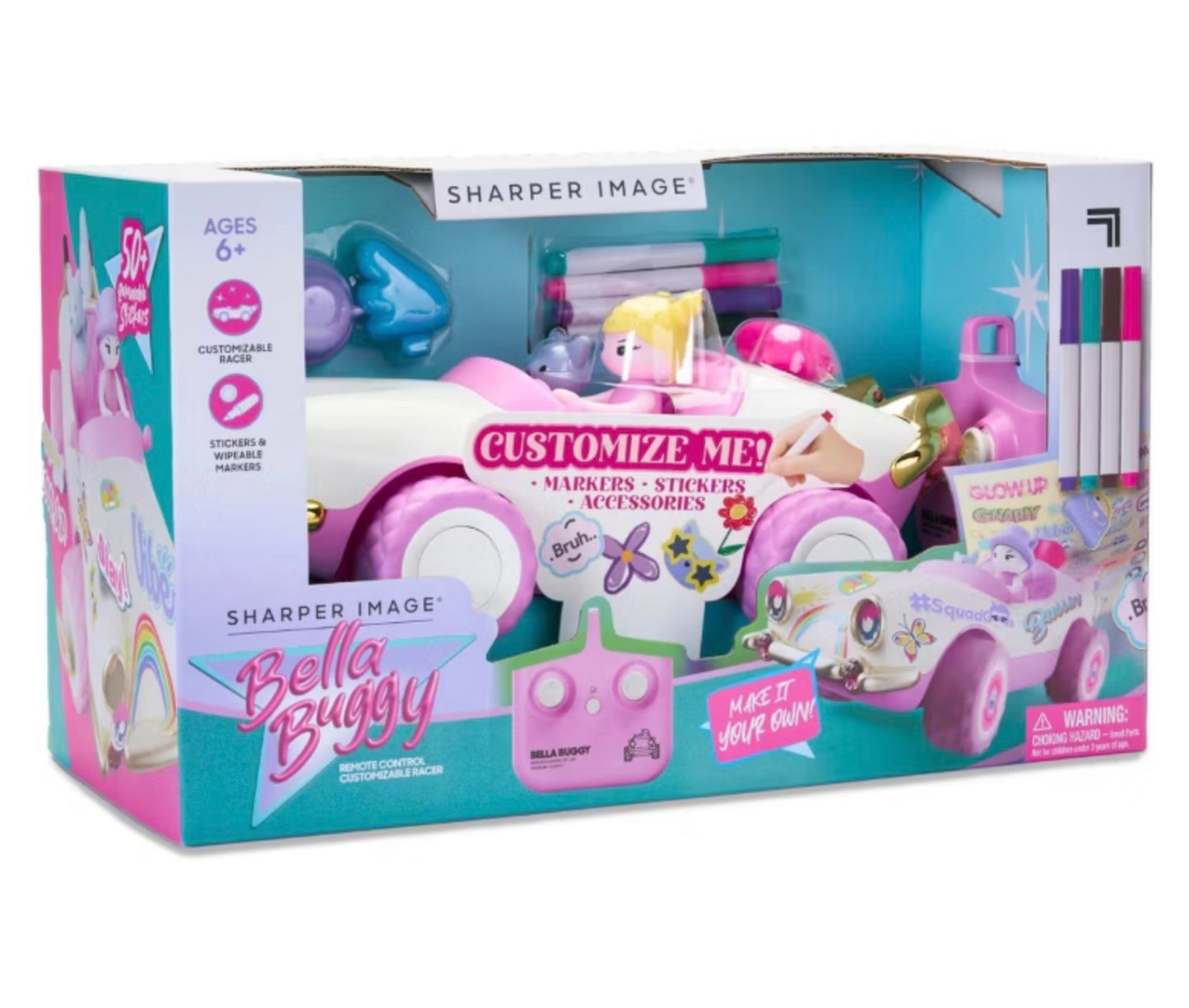 Sharper Image Bella Buggy RC Customizable Racer - OPEN BOX - STICKER SHEET NOT INCLUDED (see pictures)