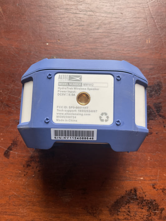 Altec Lansing Portable Bluetooth Speaker - Blue/White