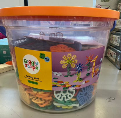 Building Discs - 350pc - Gigglescape™: Educational Building Sets, Fine Motor Skills, Shapes & Colors, Ages 3+