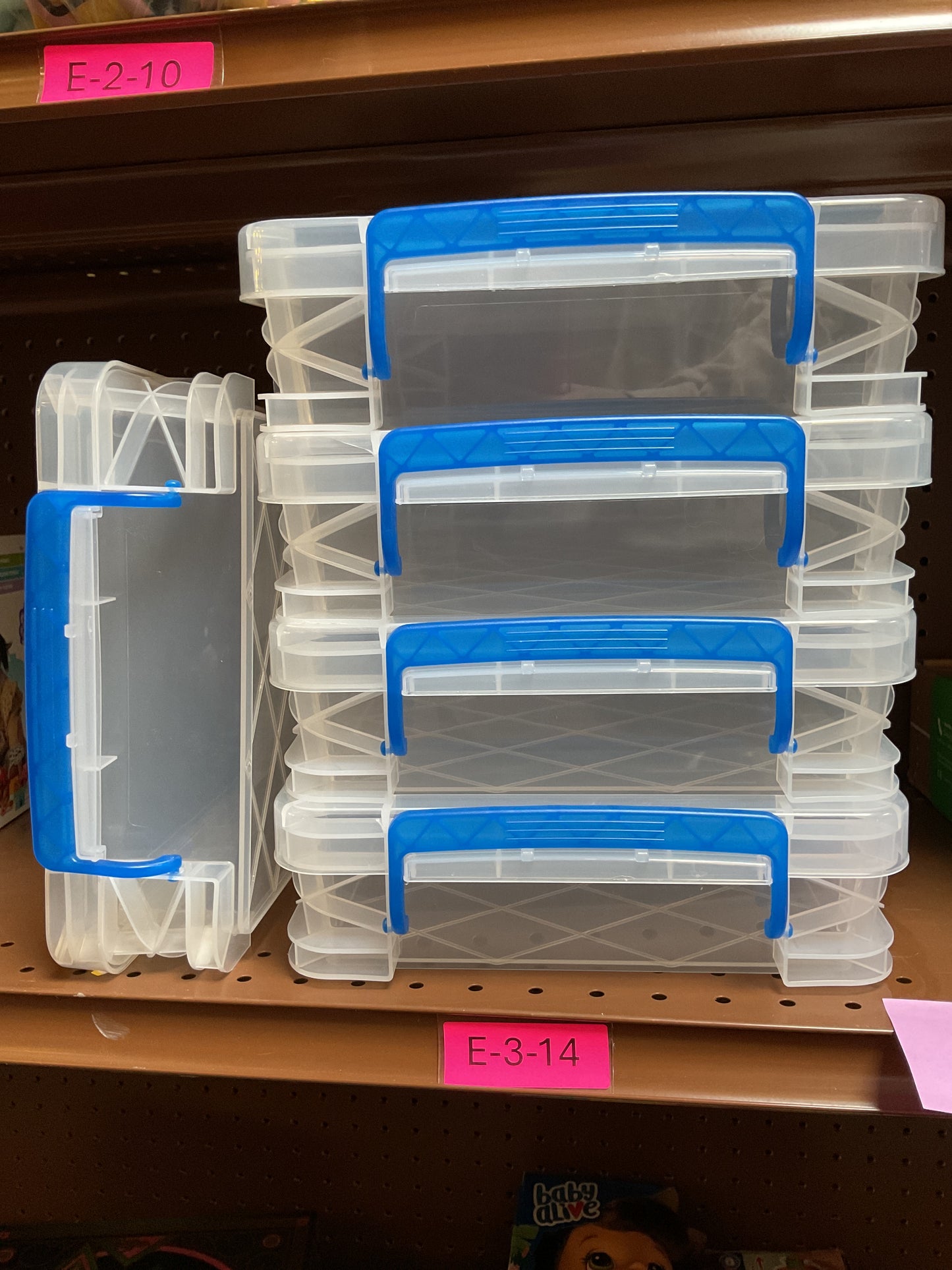Super Stacker, Document Boxes, Clear, - 5 Pack