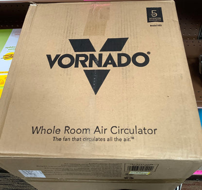 Vornado 660 Large Whole Room Air Circulator Fan Black: 4
Speeds, Electric, Portable, 10.2" Blade, 6' Cord