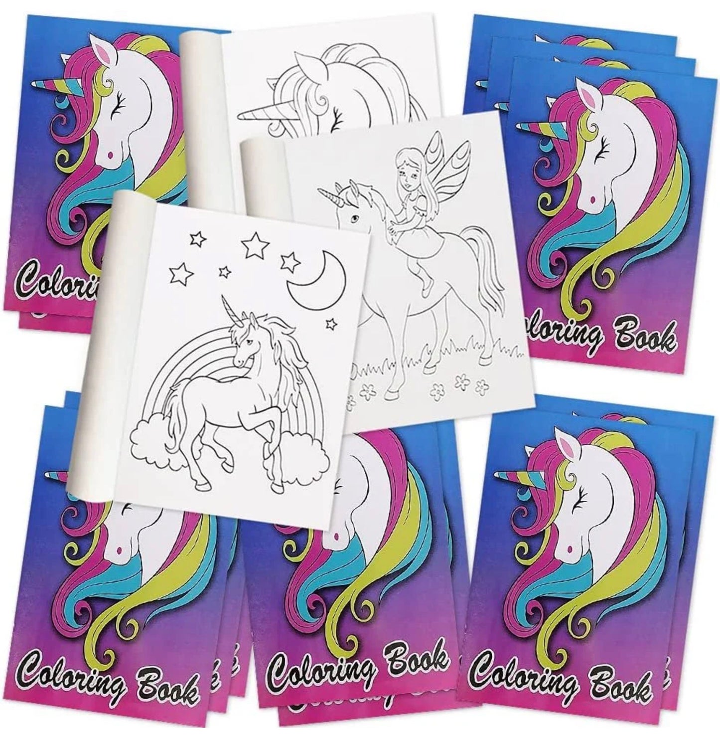 Mini Coloring Books - Set of 12 party favors