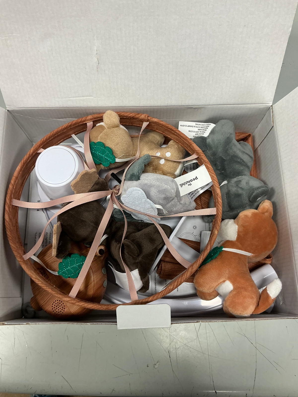The Peanutshell Whimsical Woodland Baby Musical Crib Mobile - Open Box (see pictures)
