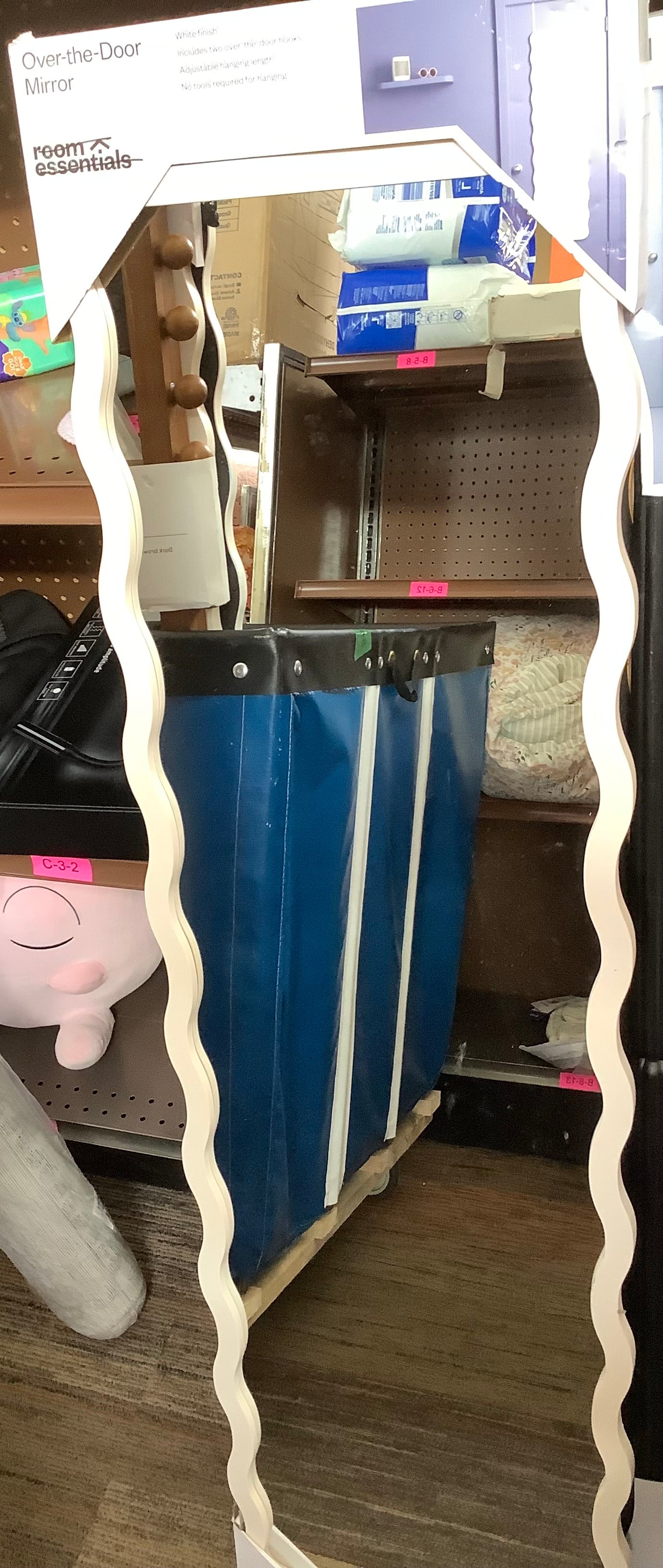 14.81" x 50.75" Over the Door Mirror