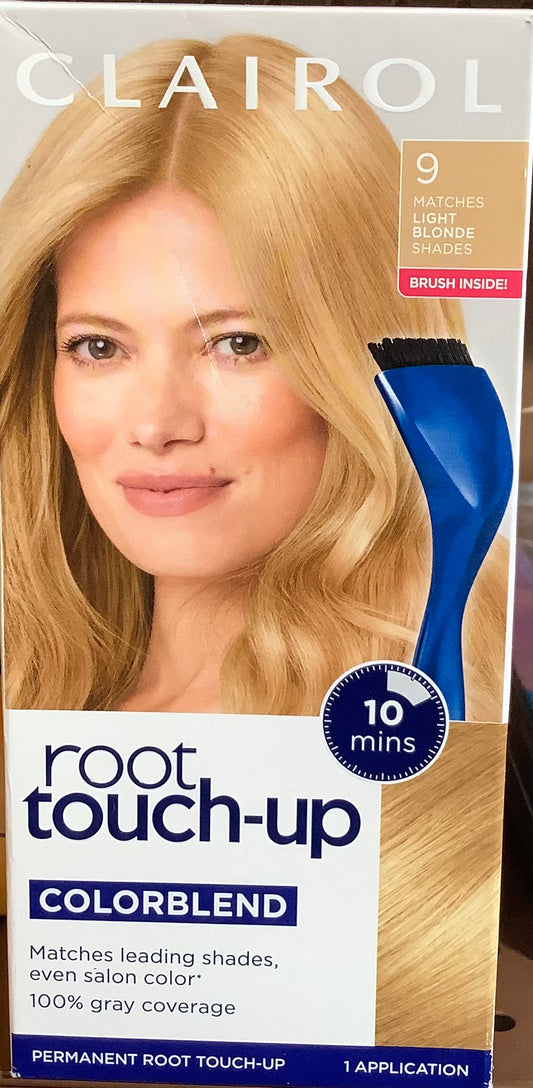 (Clearance)Clairol Root Touch-Up Permanent Hair Color - 9 Light Blonde Hair Dye Kit