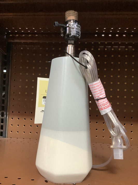 (Clearance)Dipped Ceramic Small Lamp Base Blue/White:
Handmade Look, No Assembly Required