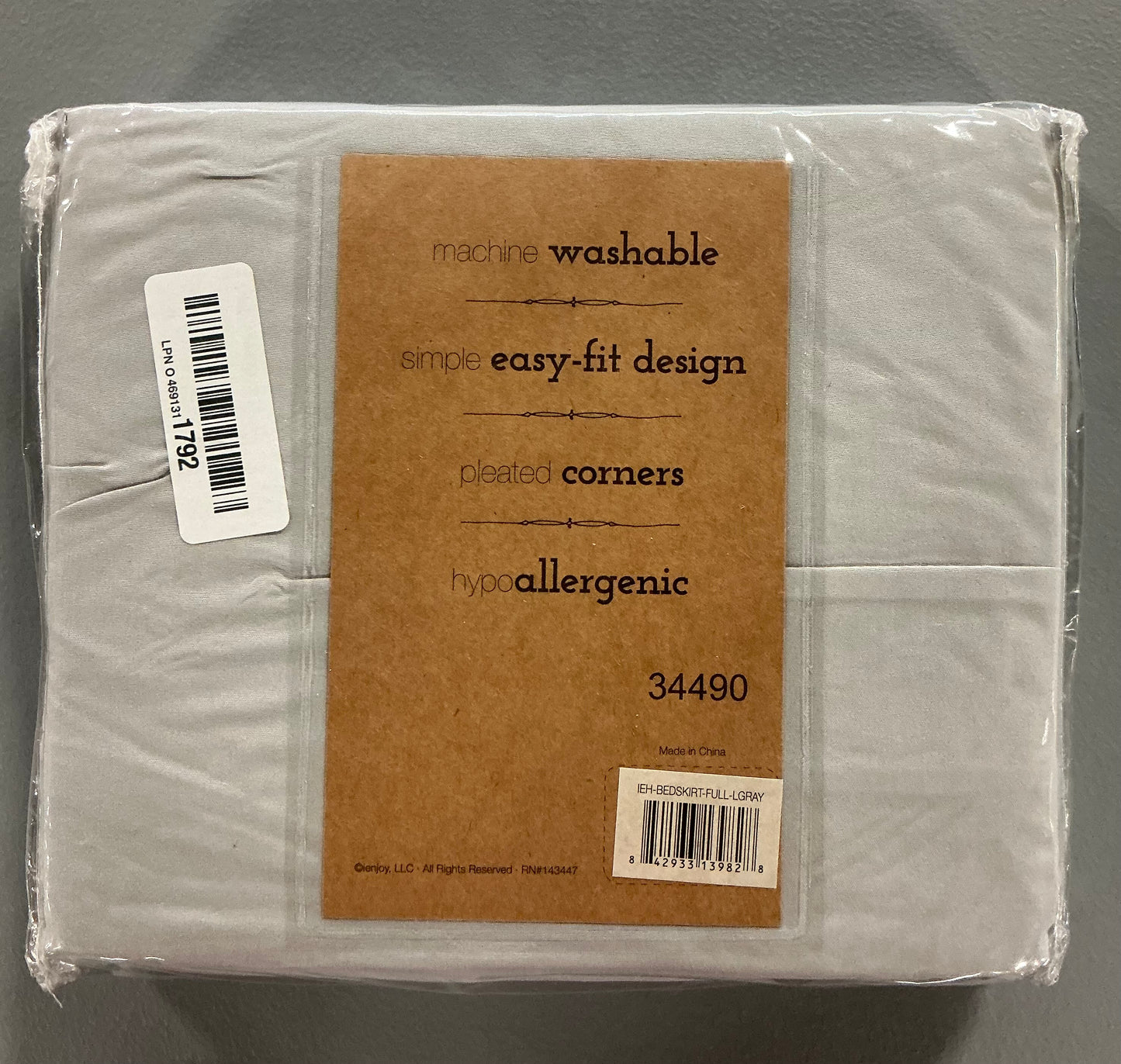 Casual Comfort Luxury Pleated 14" Hypoallergenic Wrinkle Resistant Bed Skirt - Full