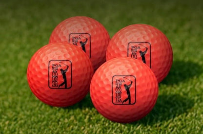 PGA Tour Tee Up Golf Foam Balls - Red - 12 pack