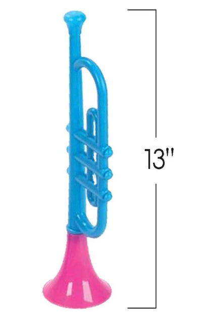 ArtCreativity 13" Plastic Trumpets – Set of 6