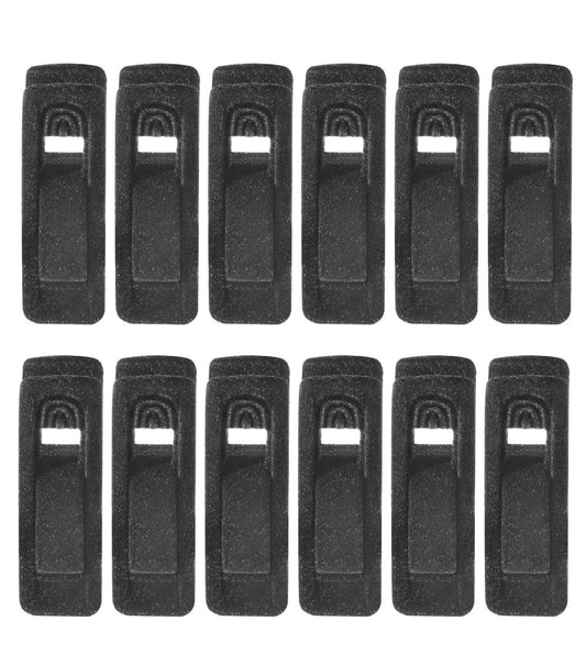 Whitmor Spacemaker Hanger Clips - Black - Set of 12 - Non Slip