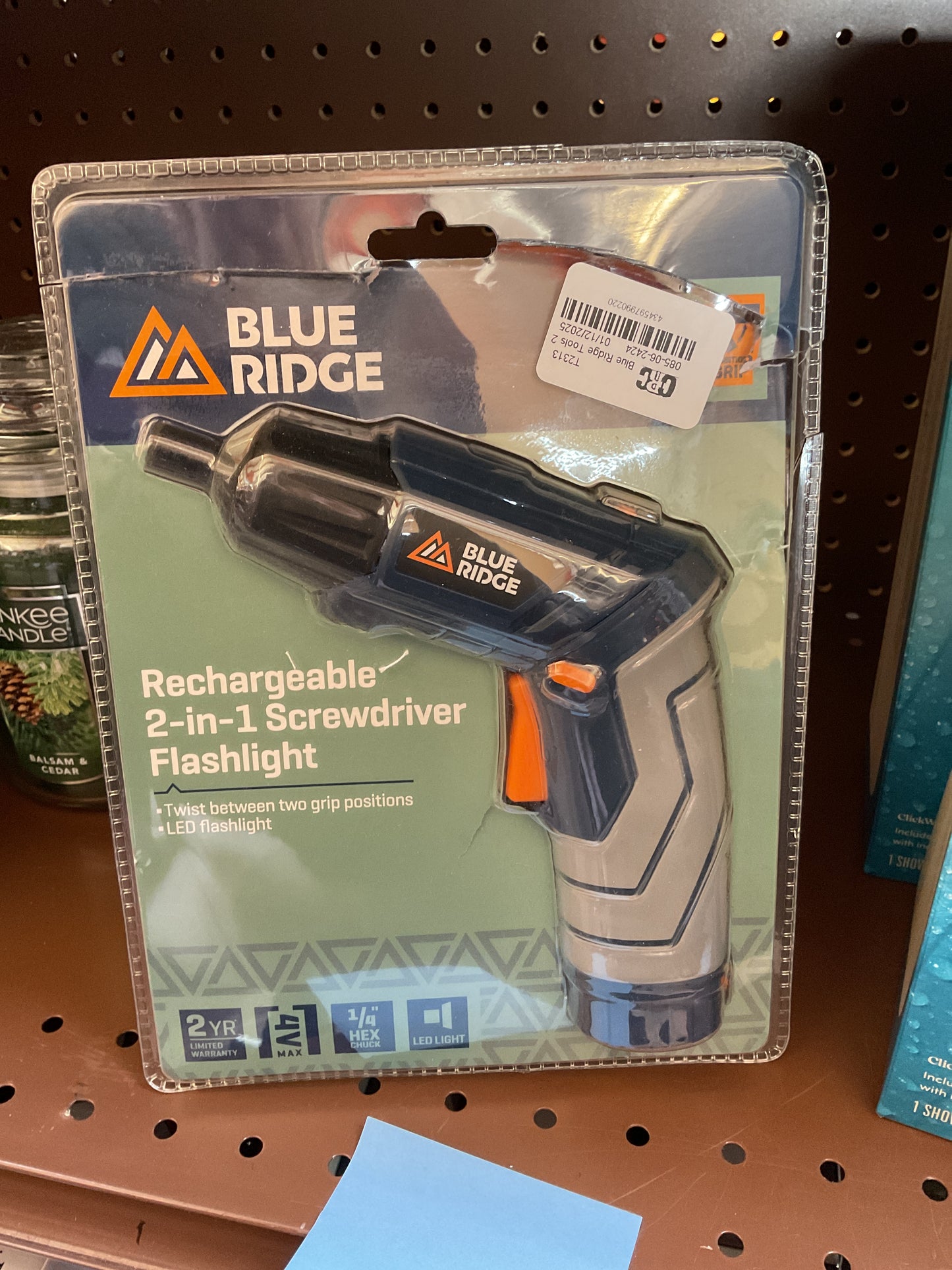 Blue Ridge Tools 2 in 1 Rechargeable Screwdriver Flashlight