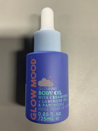 GlowMood Glowing Body Oil with Ceramides + Lavender Oil & Patchouli, 0.85 Fl.oz/25ml - (LOSNUMBER: 0405SEP24)