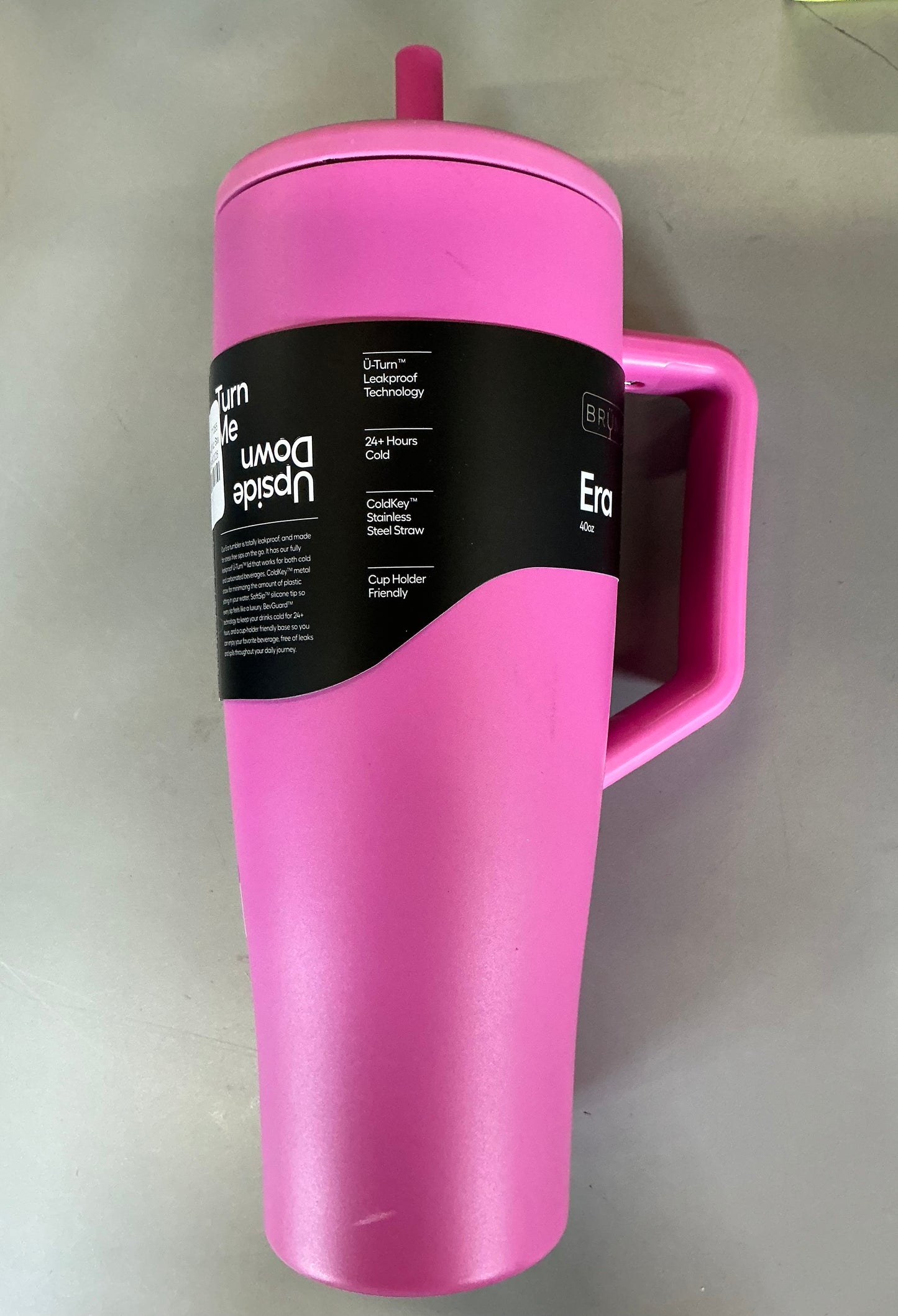 BruMate 40 fl oz Stainless Steel Era Straw Tumbler - Minor Cosmetic Damage (see pictures)