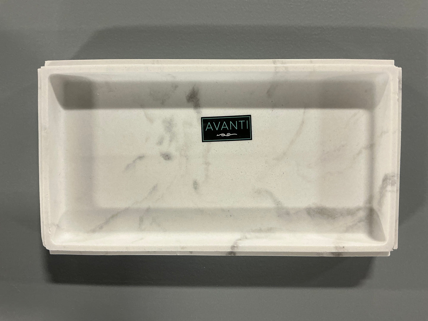 Avanti Helena Marble Vanity Tray - minor cosmetic imperfections (see pictures) - AS IS