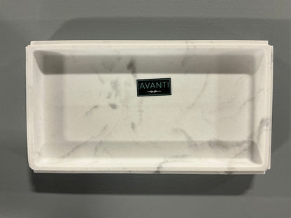 Avanti Helena Marble Vanity Tray - minor cosmetic imperfections (see pictures) - AS IS