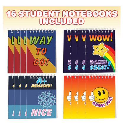ArtCreativity Mini Notebooks - set of 16 notebooks - Assorted Designs