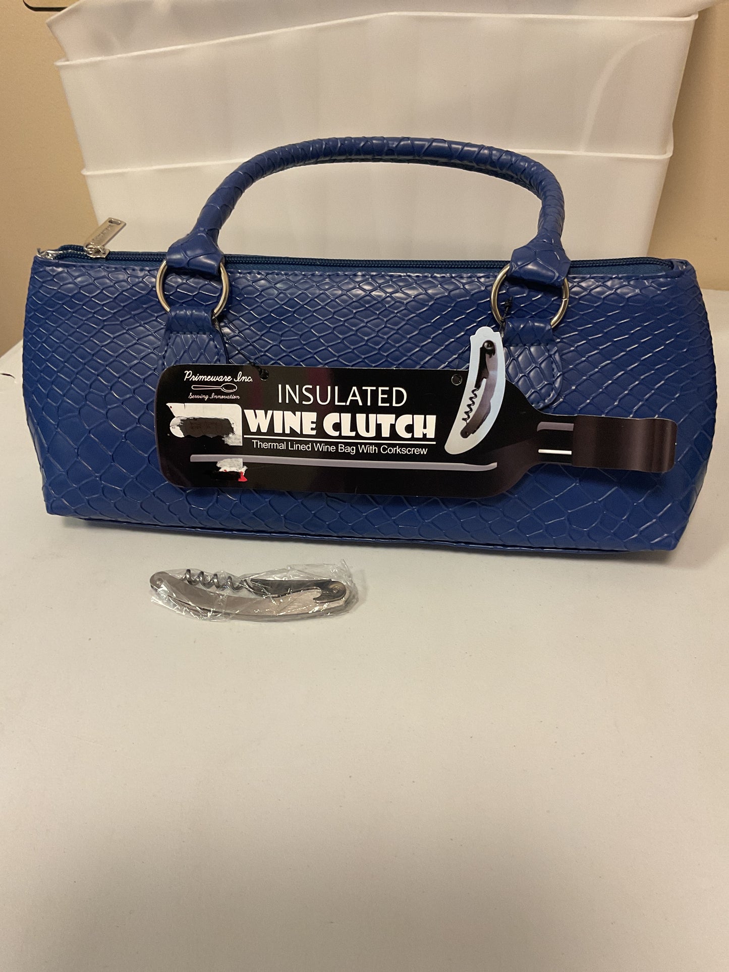 (CLEARANCE) INSULATED WINE CLUTCH
Thermal Lined Wine Bag With Corkscrew