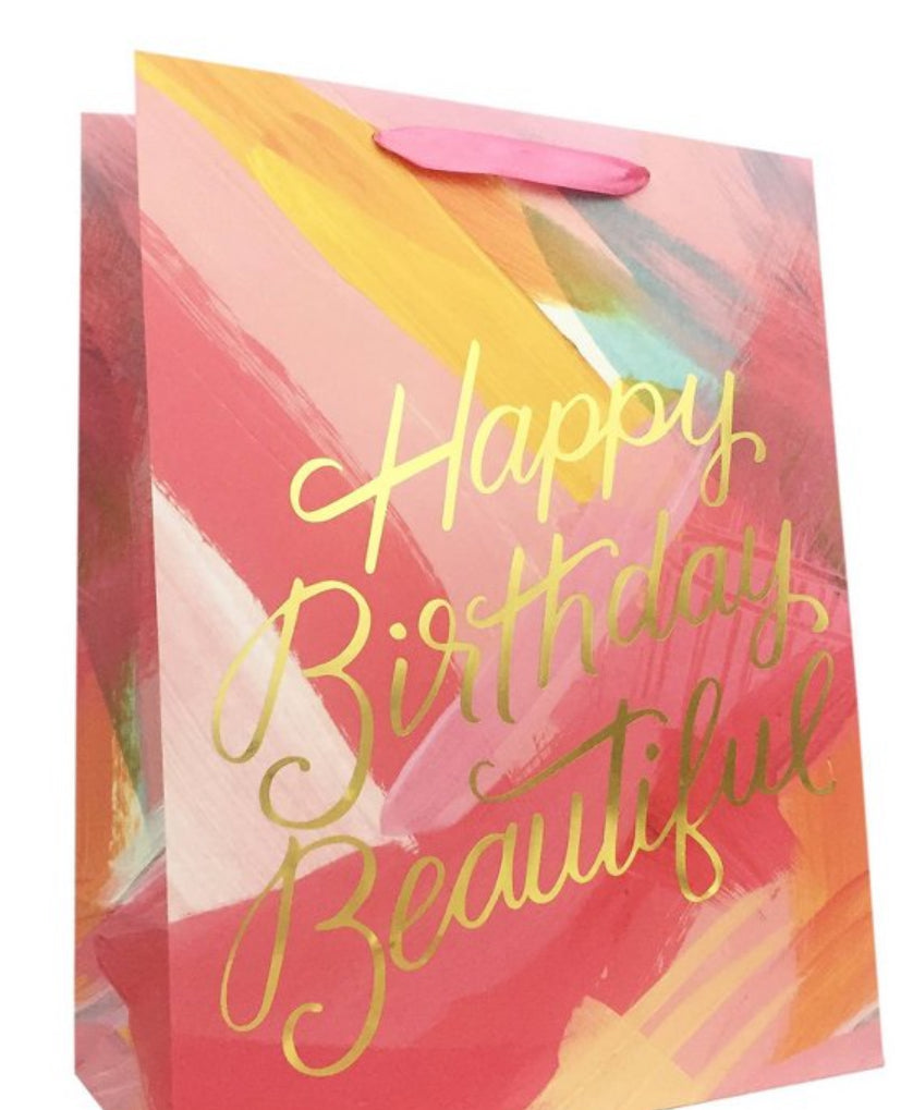 "Happy Birthday Beautiful" Medium Gift Bag