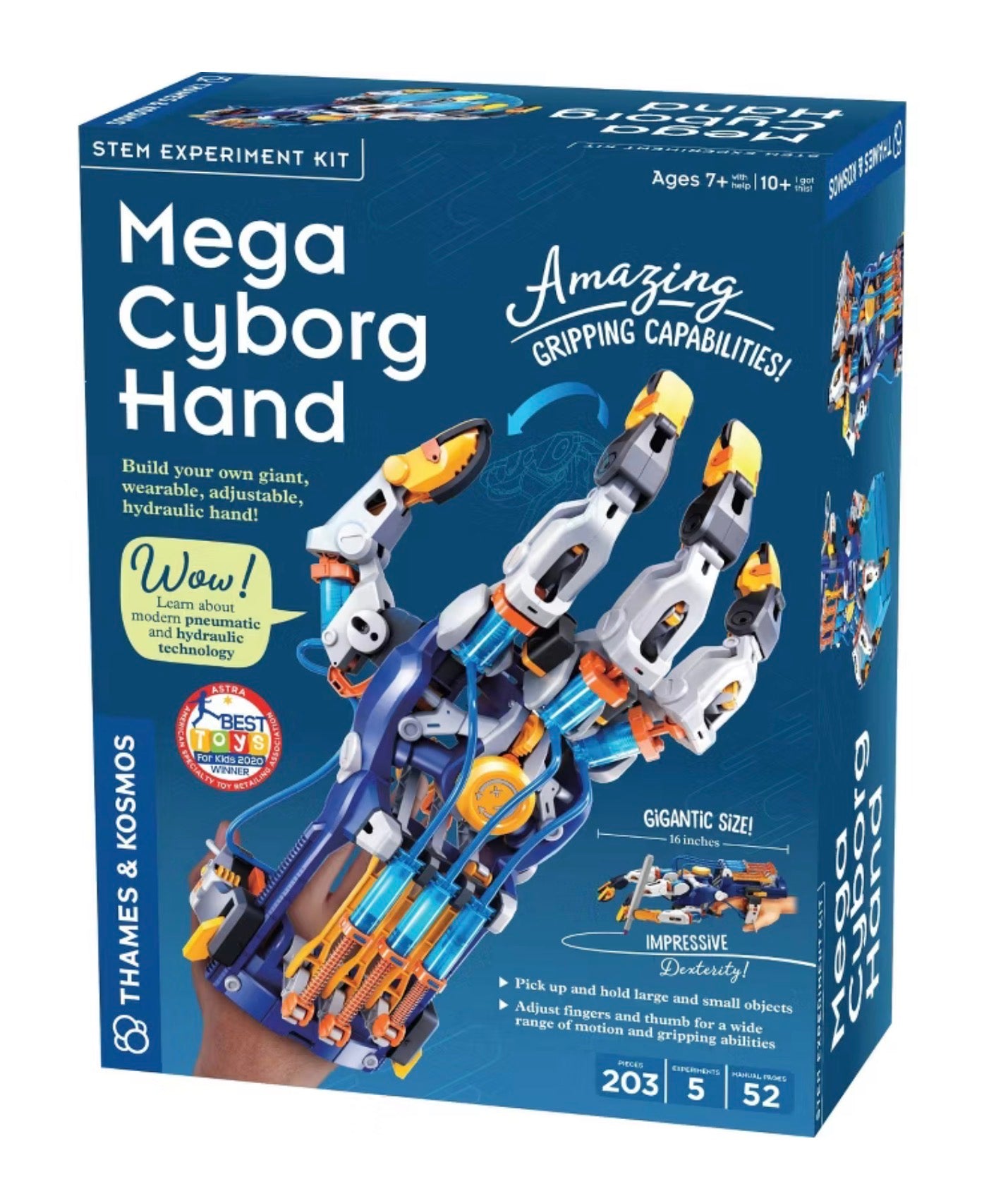 Thames & Kosmos Mega Cyborg Hand STEM Experiment Kit: Science Project For Grades 3-8