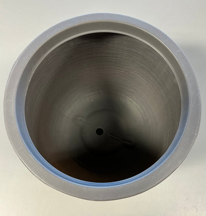 Fluted Outdoor Planter Gray 12" - Threshold™ - Minor Cosmetic Defect (see pictures) - FOR PICKUP ONLY