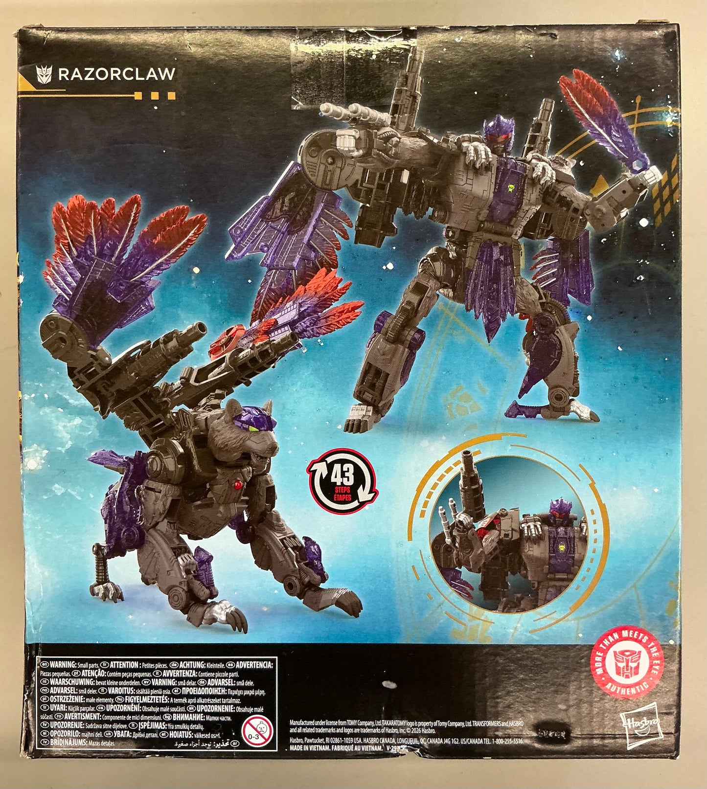 Transformers Age of the Primes Leader Class Razorclaw Action Figure