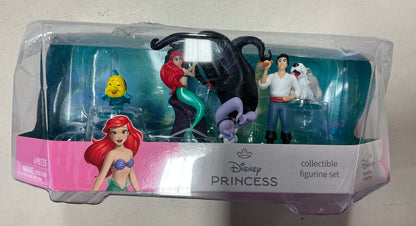 Disney The Little Mermaid Character Figure Set, 6pk 3” Collectible Toy Figures - Damaged Box (see pictures)