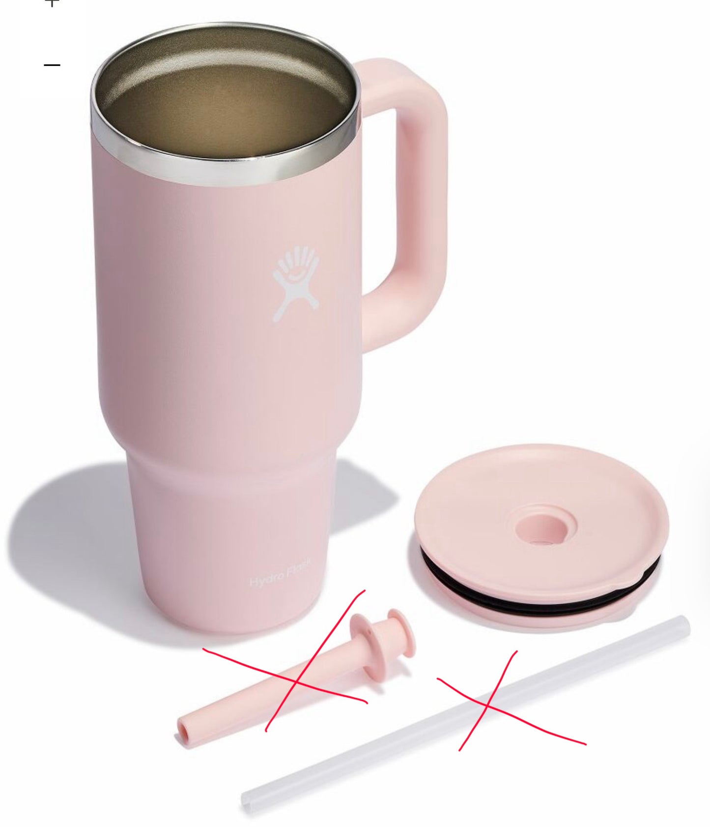Hydro Flask 32 oz all around travel tumbler stainless steel - Minor Cosmetic Damage - MISSING STRAW (see pictures)