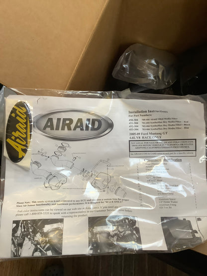 2005-2009 Ford Mustang GT HIGH FLOW INTAKE SYSTEM PERFORMANCE AIR FILTER