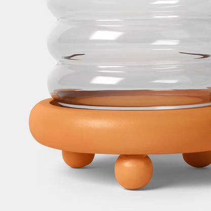 6"x6.5" Terracotta with Glass Lantern - Threshold™