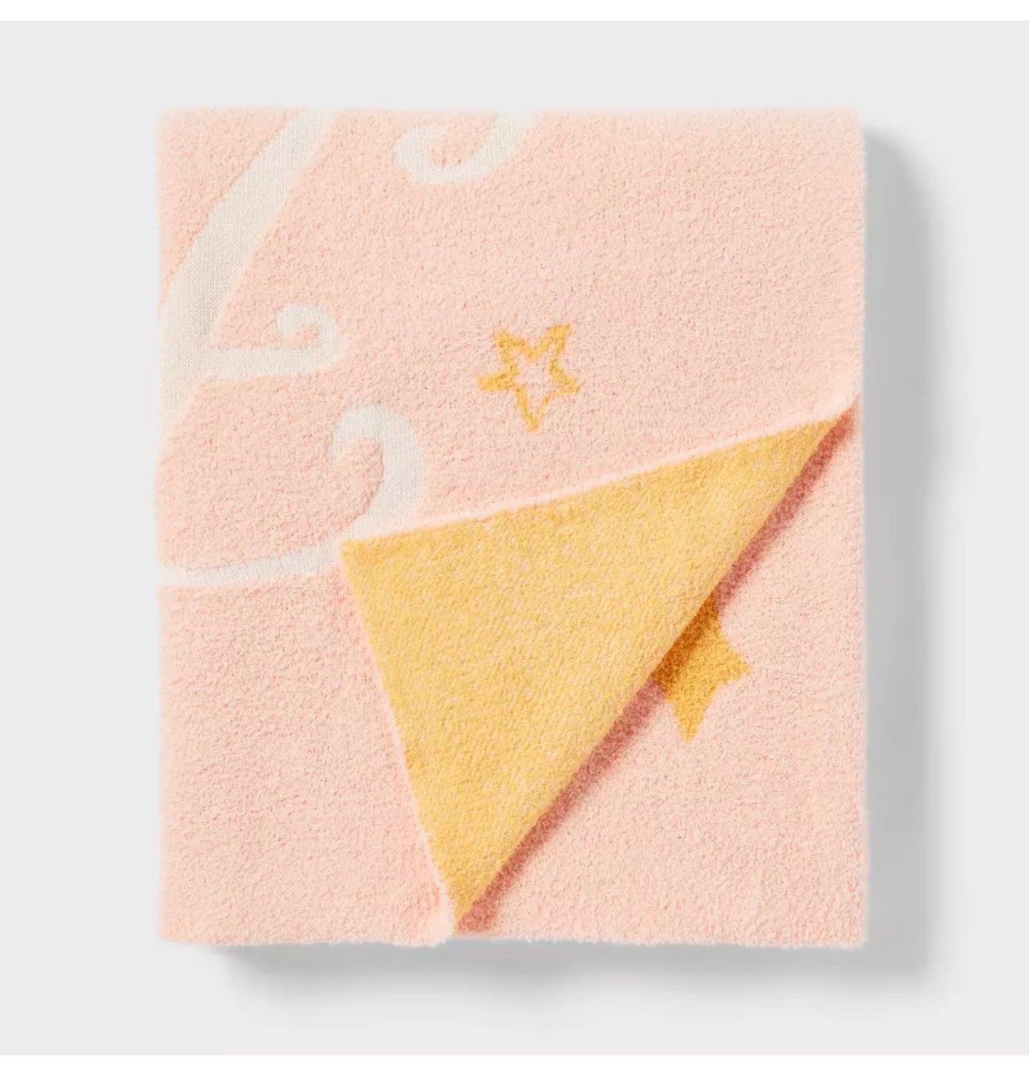 Princess 'Follow Your Dreams' Kids' Throw Blanket - The Disney Collection - Pink/Yellow - 58”X48” -Open Packaging