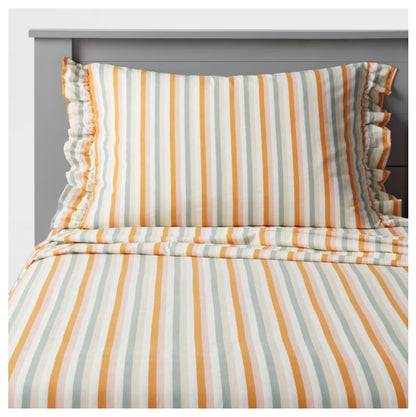 TWIN Sheet Sets (1 Pillowcase, 1 Flat Sheet, 1 Fitted Sheet) - External storage case shows minor dirt from handling (see pictures) - Some may be Missing packaging
